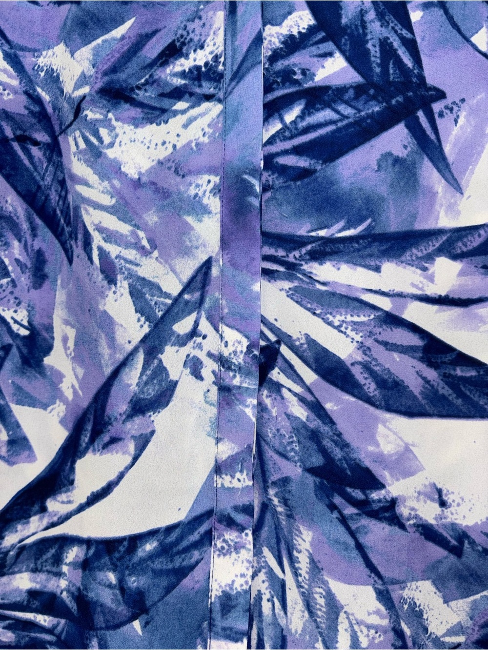 NYDJ Blue & Lavender Abstract Print Sleeveless Top sz M - Picture 3 of 4